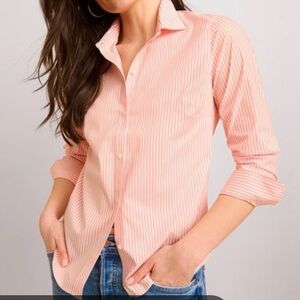 UNTUCKit Peach Striped Shirt